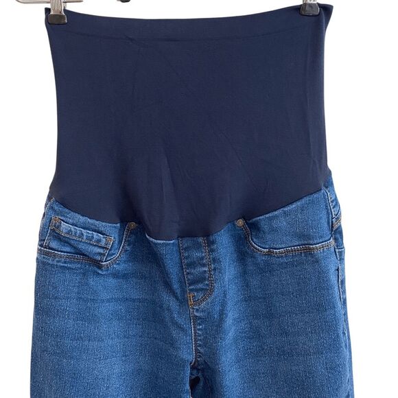 9th & Main Over the‎ Belly Stretchy Maternity Skinny Jeans Size M - Picture 5 of 9
